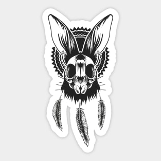 Bunny Skull Sticker